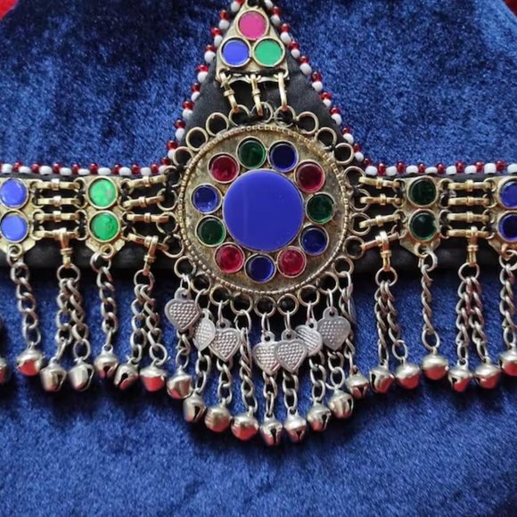 Afghan Kuchi Bells Matha Patti, Headpiece, Hair Jewelry - Picture 2 of 7